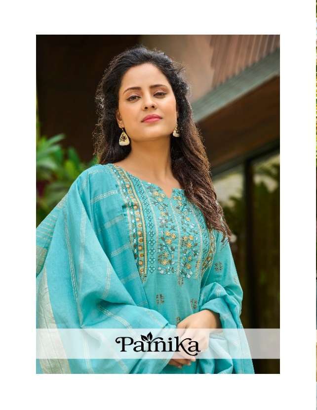 100 MILES PARIKA COTTON KURTI PENT DUPATTA WHOLESALE CATLOG