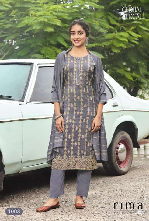 GLOBAL LOCAL RIMA VISCOSE KURTIS PENT DUPATTA CATLOGE