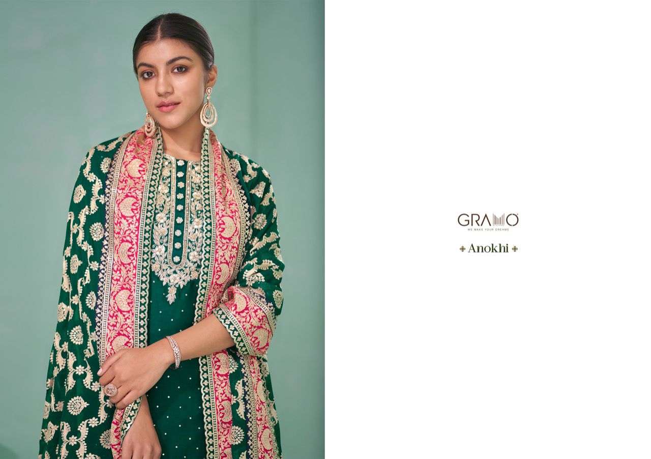 GRAMO ANOKHI KURTI TOP BOTTOM DUPATTA 