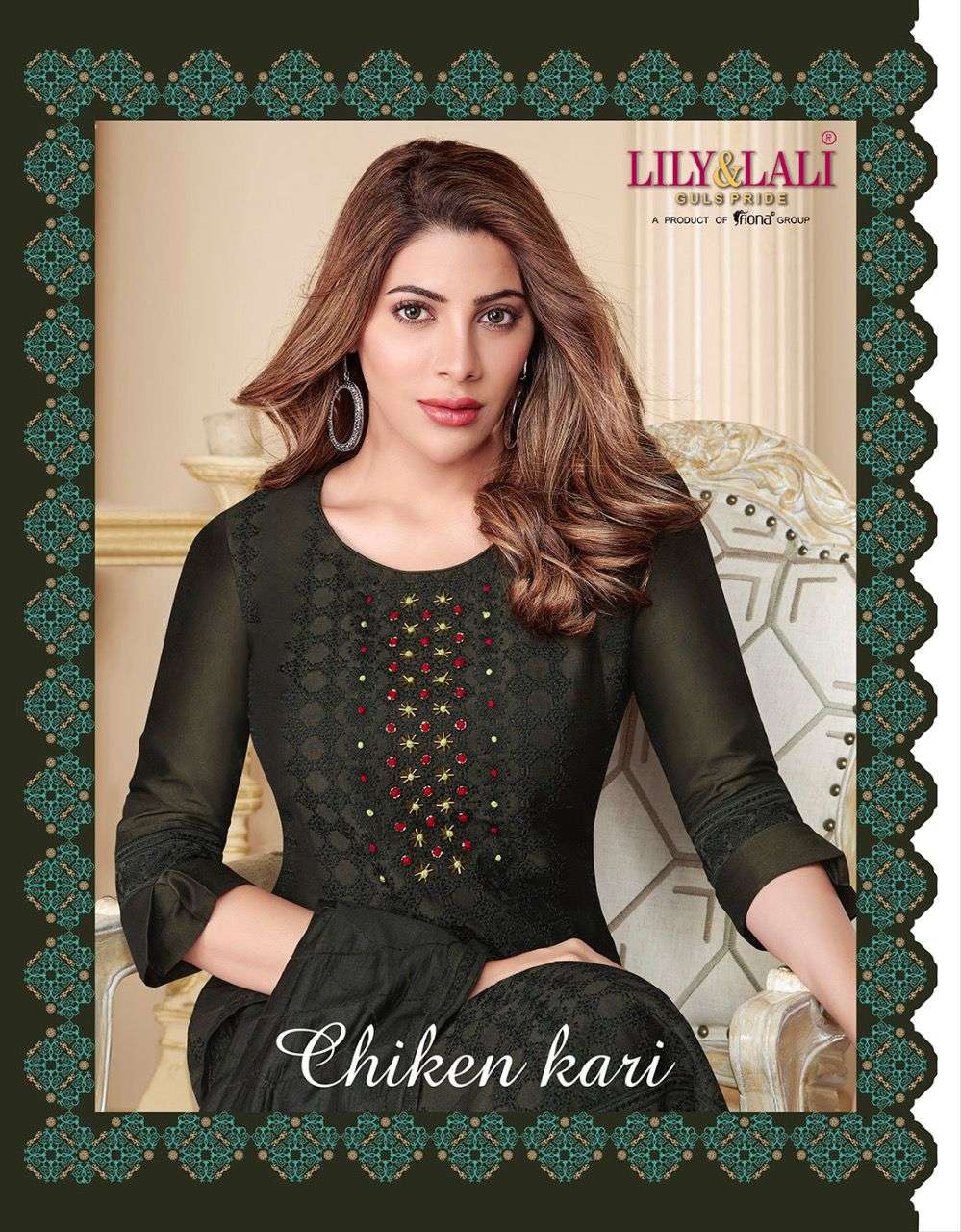 LILY & LALY CHIKEN KARI KURTIS PENT WITH DUPATTA LATEST CATLOGE