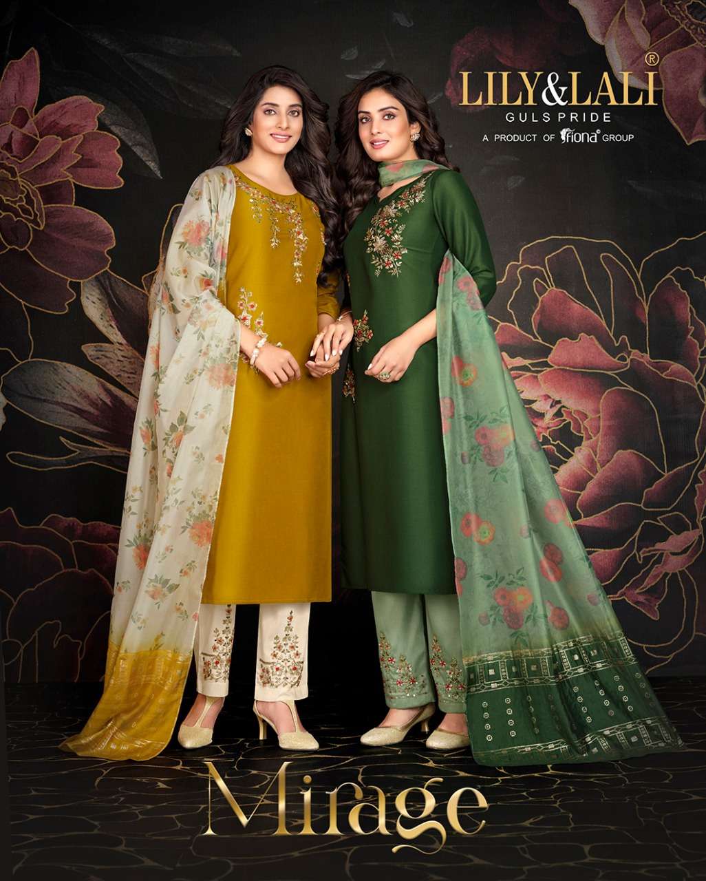 LILY & LALY MIRAGE SILK  KURTIS PENT WITH DUPATTA LATEST CATLOGE