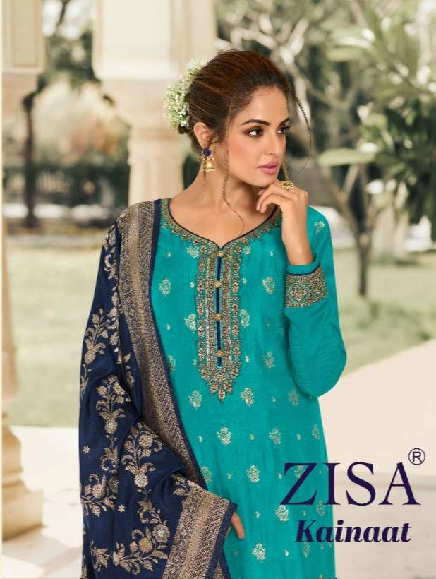 MEERA TRENDZ ZISA KAINAAT DOLA JEQUARD SALWAR SUIT WHOLESALE