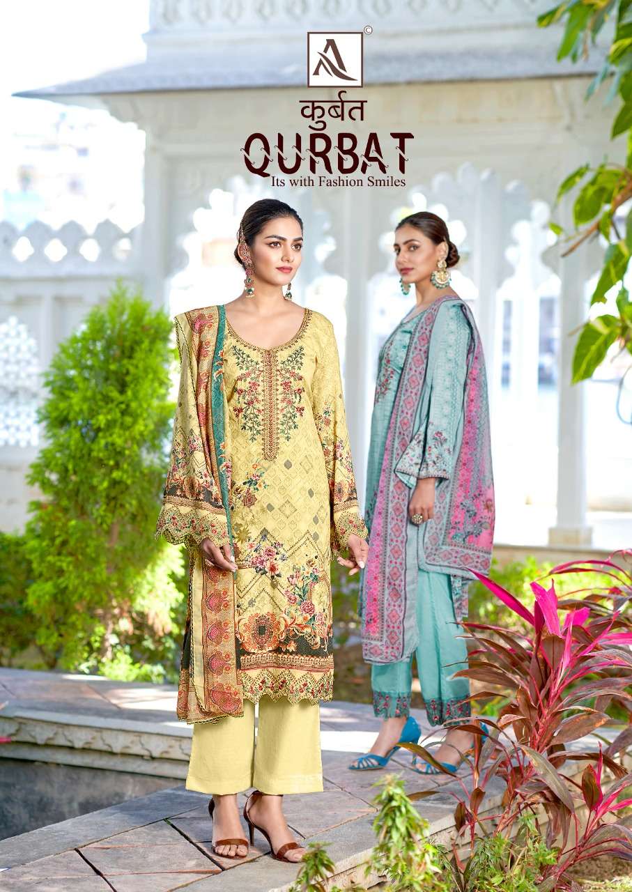 ALOK SUIT QURBAT JAM COTTON SALWAR KAMEEZ WHOLESALE CATLOGE 