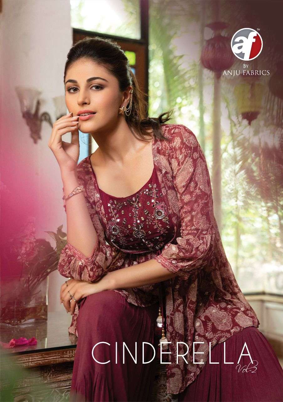 ANJU FABRIC CINDRELLA VOL -2 FANCY CROP TOP LATEST CATLOG