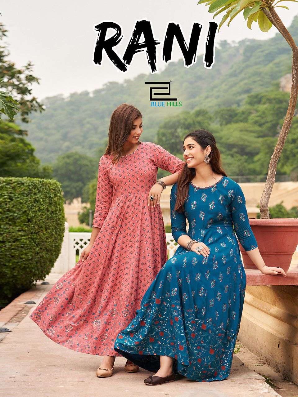 BLUE HILLS RANI RAYON ANAKRKALI GOWN LATEST COLLECTION 