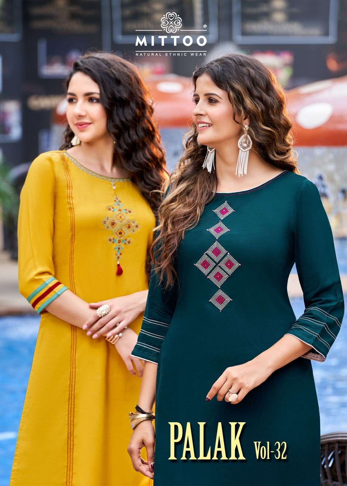 MITTOO PALAK VOL-32 RAYON KURTIS LATEST COLLECTION