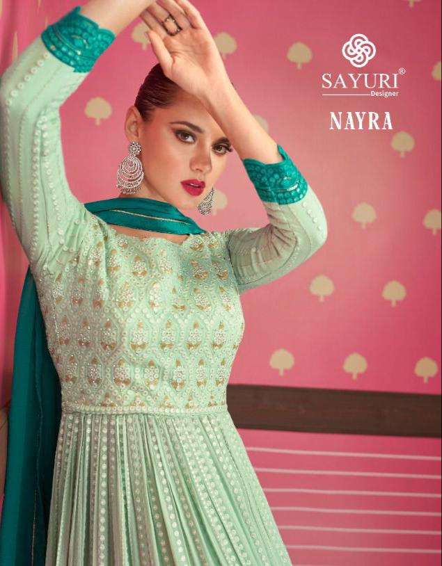 SAYURI DESIGNER NAYRA GEORGETTE GOWN LATEST COLLECTION 