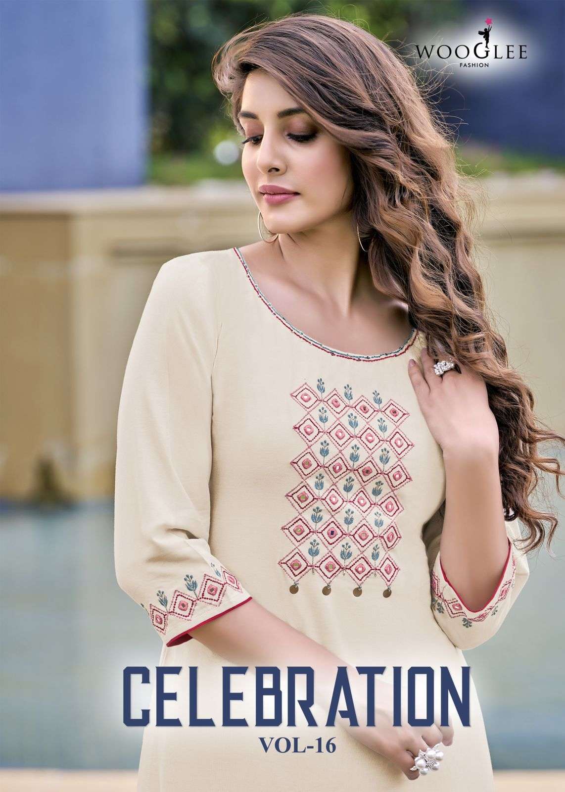 WOOGLEE CELEBRATION VOL 16 KURTI PLAZZO WHOLESALE CATLOGE 