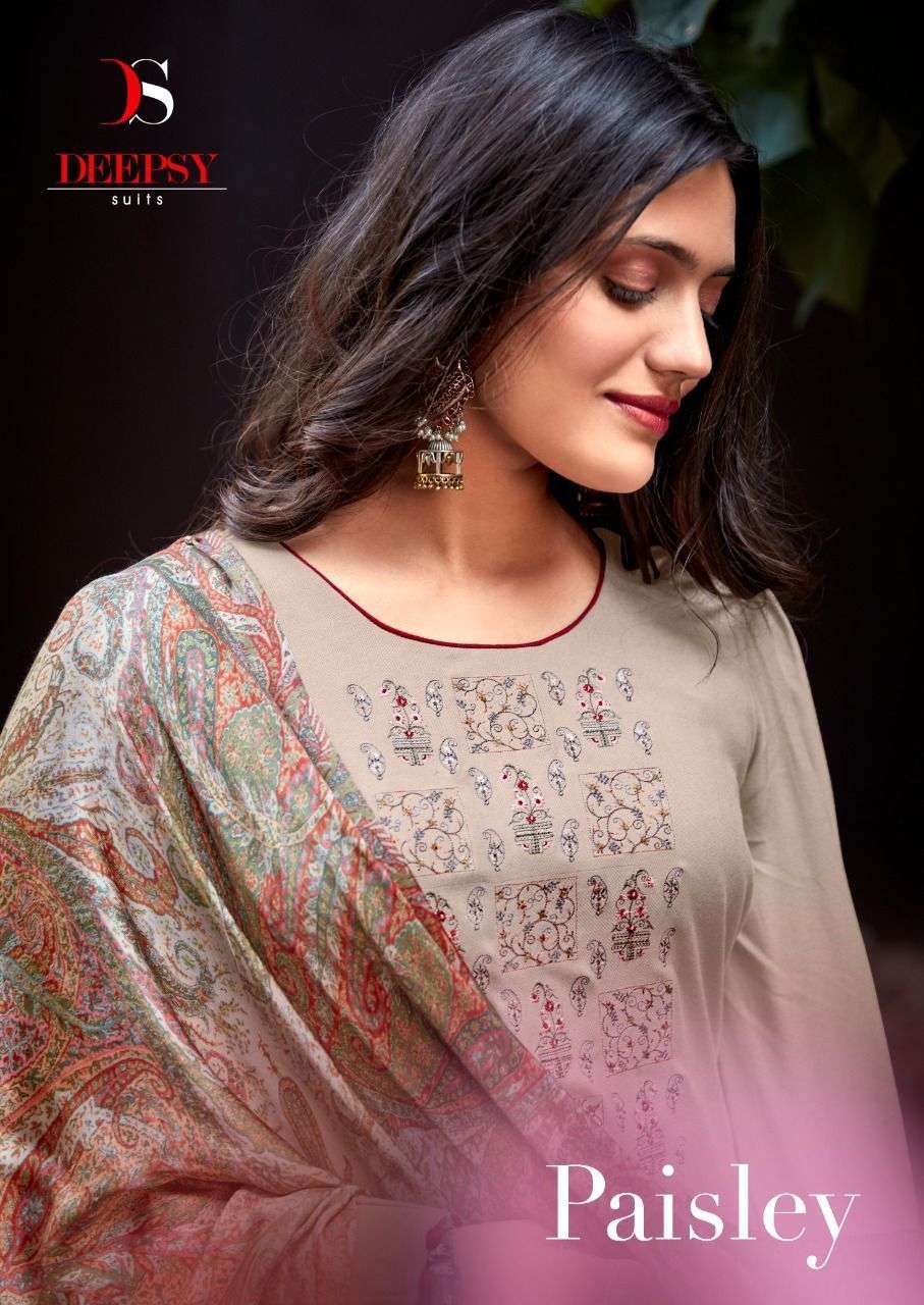 DEEPSY SUIT PAISELY VISCOSE SALWAR SUIT CATALOG WHOLESALE 