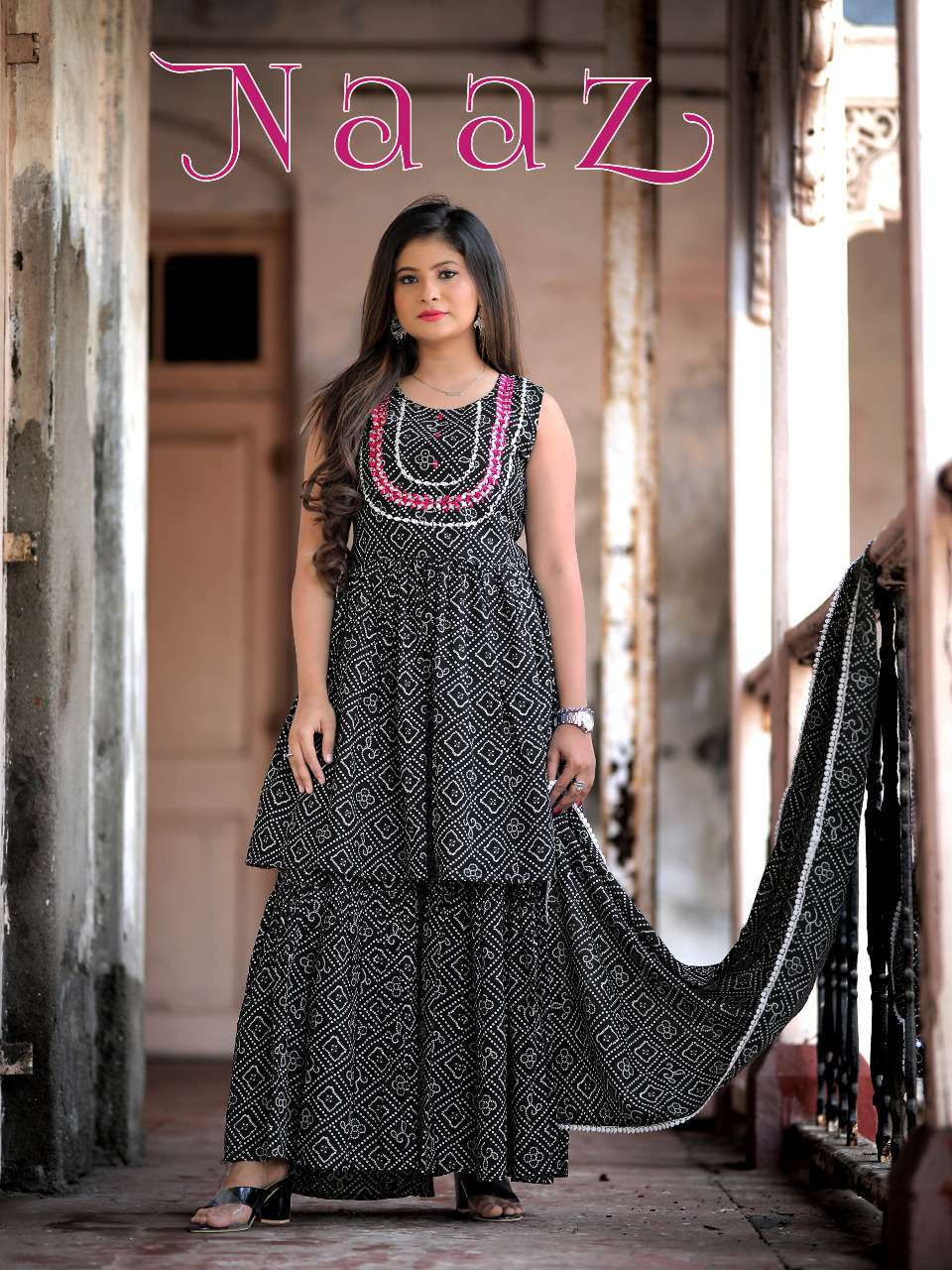 FASHION GALLERIA NAAZ COTTON INNOVATIVE SATYLE KURTI SHARARA WITH DUPATTA CATALOG