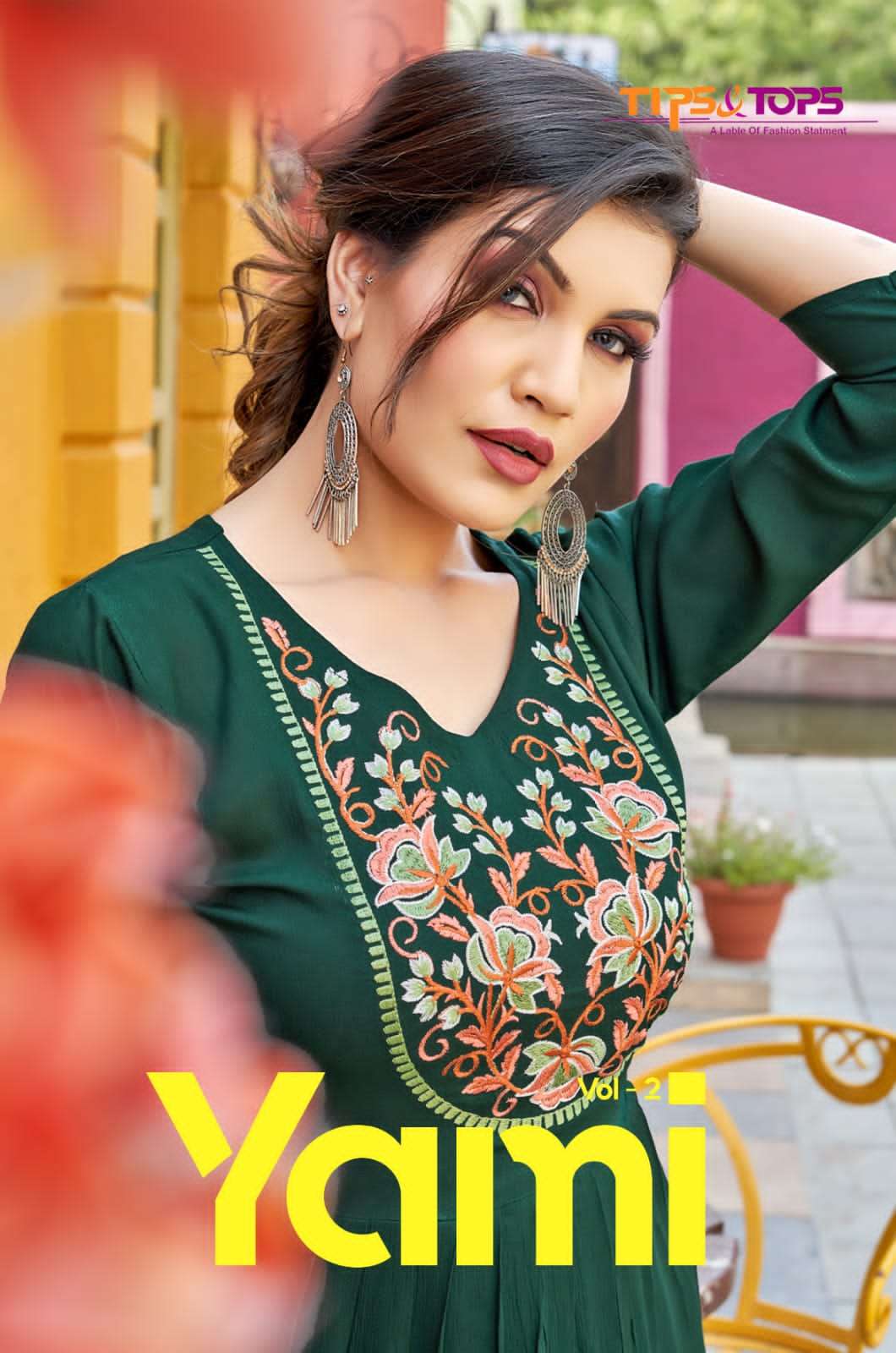 TIPS & TOPS YAMI VOL-2 RAYON TUNIC LATEST WHOLESALE CATLOGE