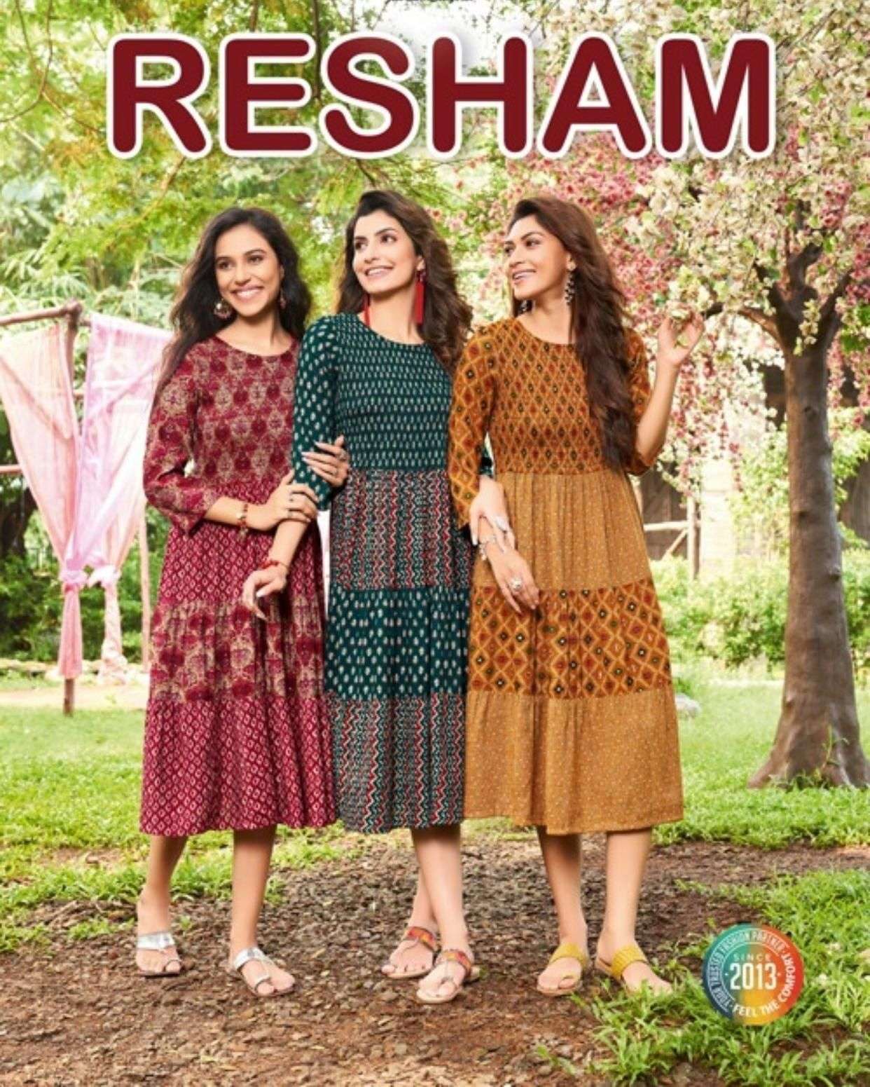 VALAS RESHAM RAYON PRINT KURTIS WHOLESALE CATLOGE 