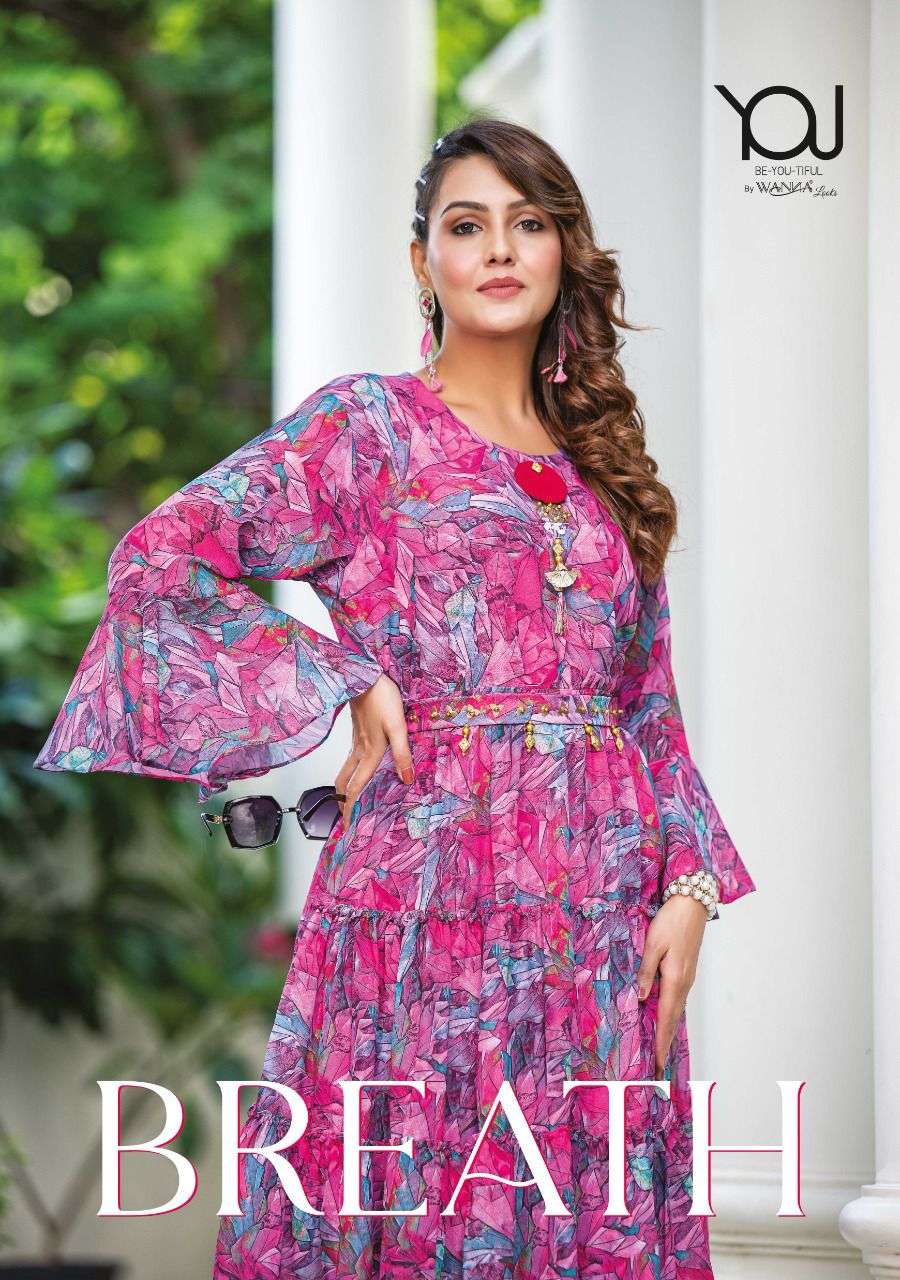 WANNA BREATH GEORGETTE PRINTED FANCY TUNICS WHOLESALE 