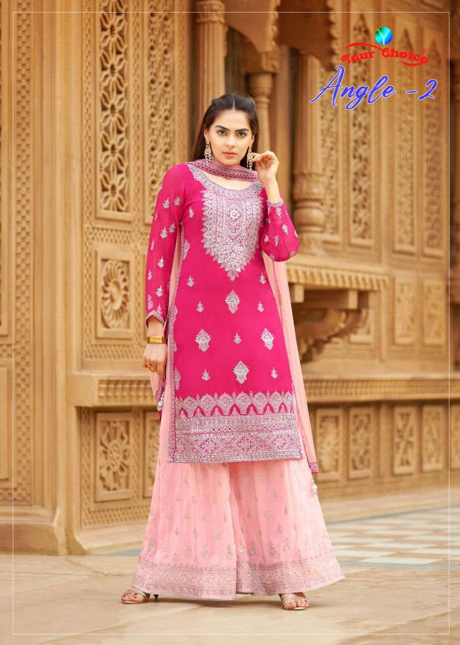 YOUR CHOICE ANGLE VOL 2 STRAIGHT KURTI WITH SHARARA & DUPPTTAA