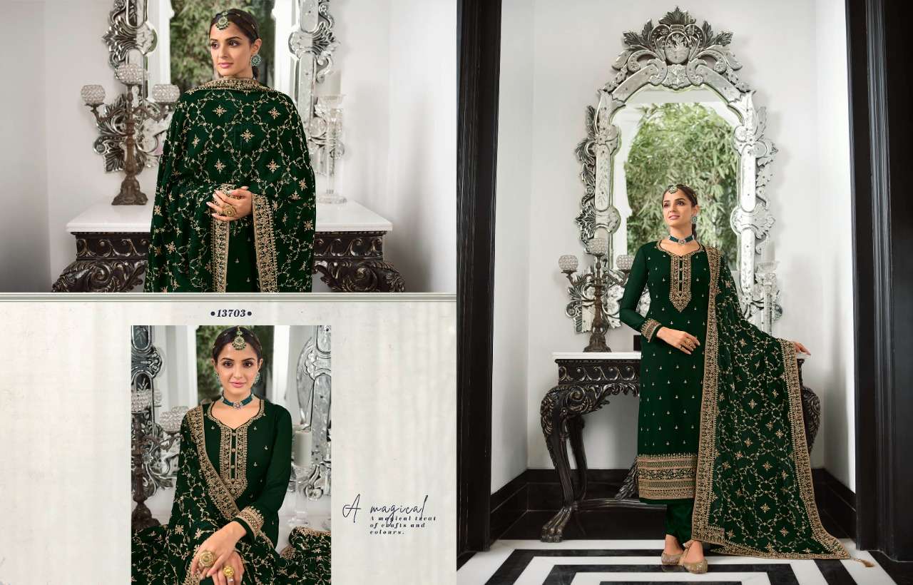 ZISA KHWAISH  -2 GEORGETTE SALWAR KAMEEZ LATEST CATLOGE WHOLESALE 