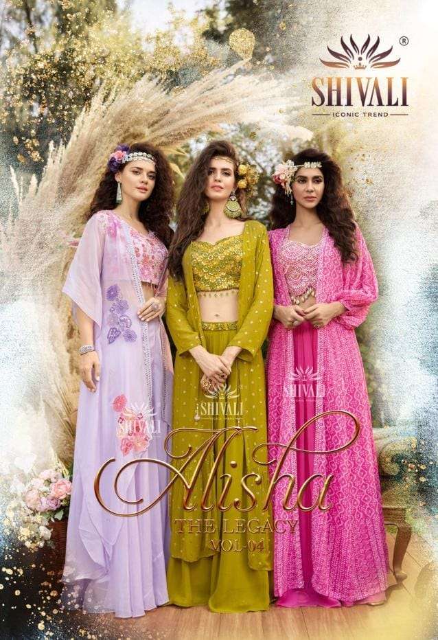 ALISHA THE LEGACY VOL-04 BY SHIVALI WESTERN WEAR COLLECTION  WHOLESALE CATALOUGE