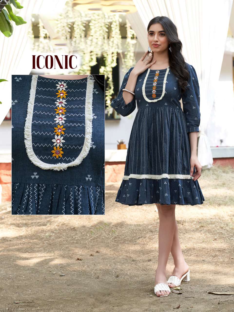 ICONIC COTTON HANDLOOM TUNIC TOP WHOLESALE