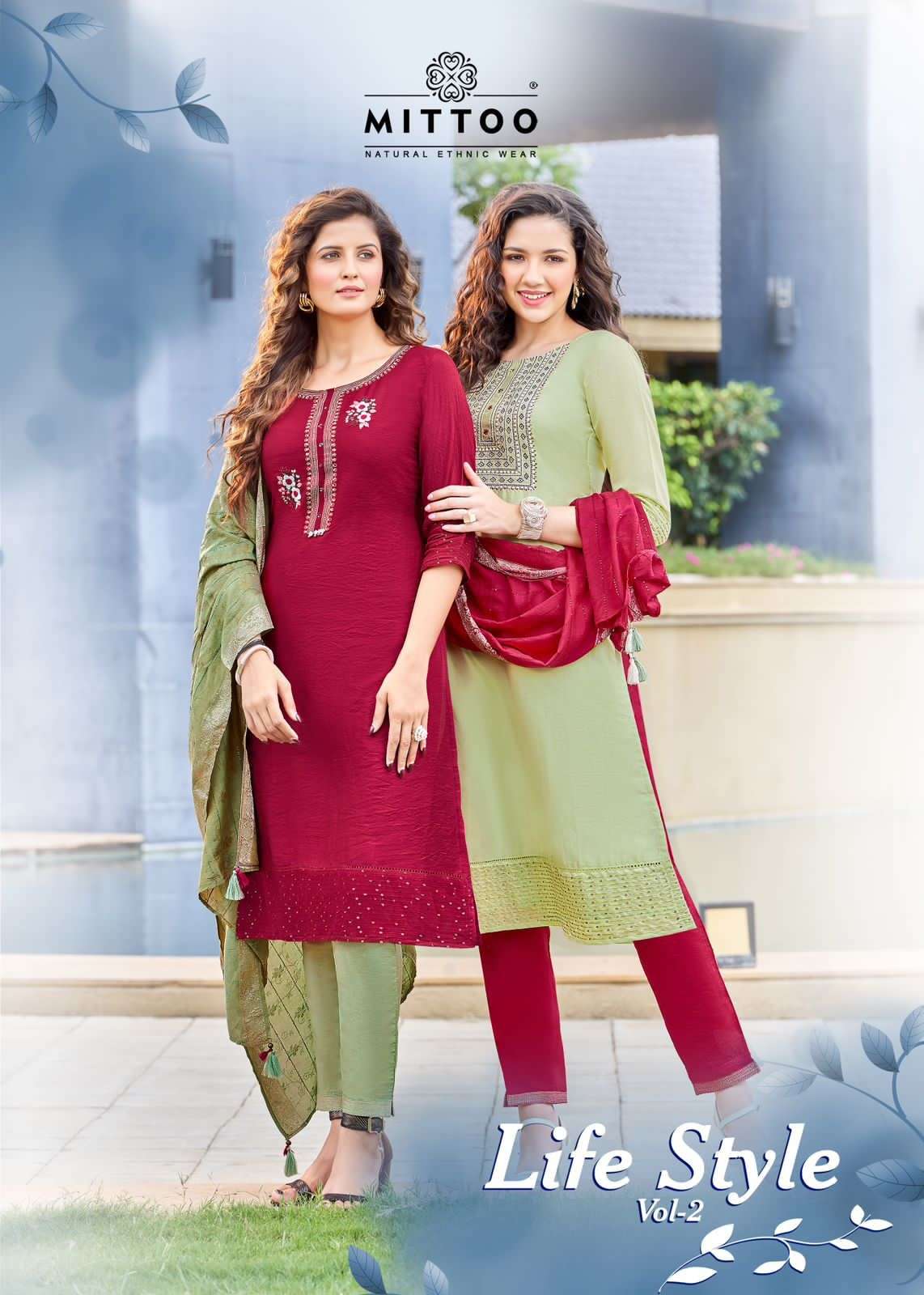 MITTO LIFE STYLE VOL 2 KURTI WITH PANT AND DUPATTA SET  WHOLESALE CATALOUGE