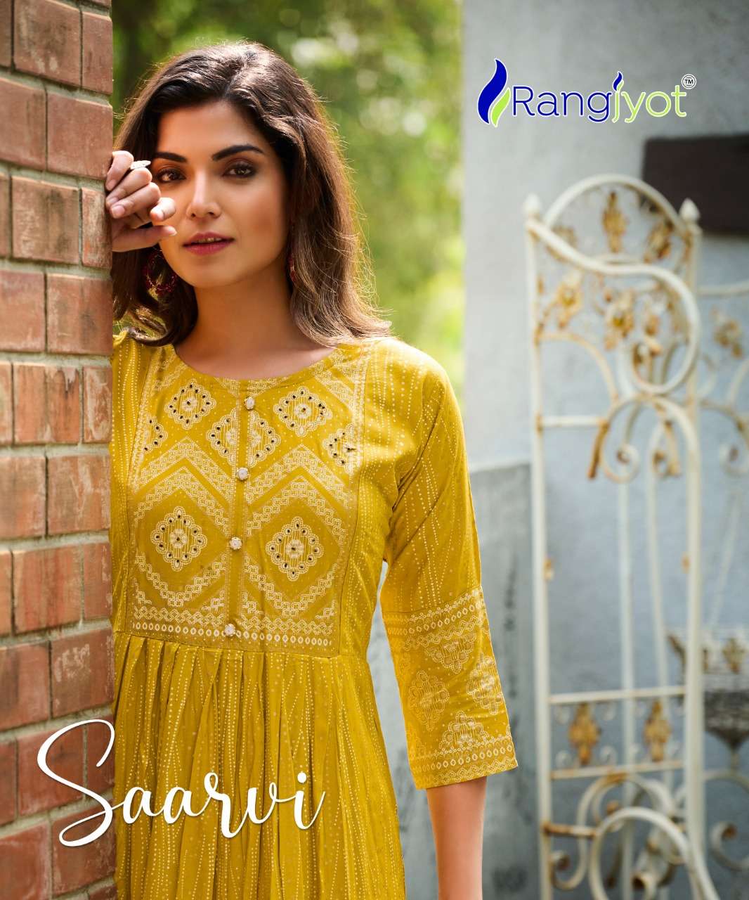 RANGJYOT SAARVI VOL 1 NAYRA CUT KURTI WITH BOTTOM PANT PAIR CATALOG WHOLESALER