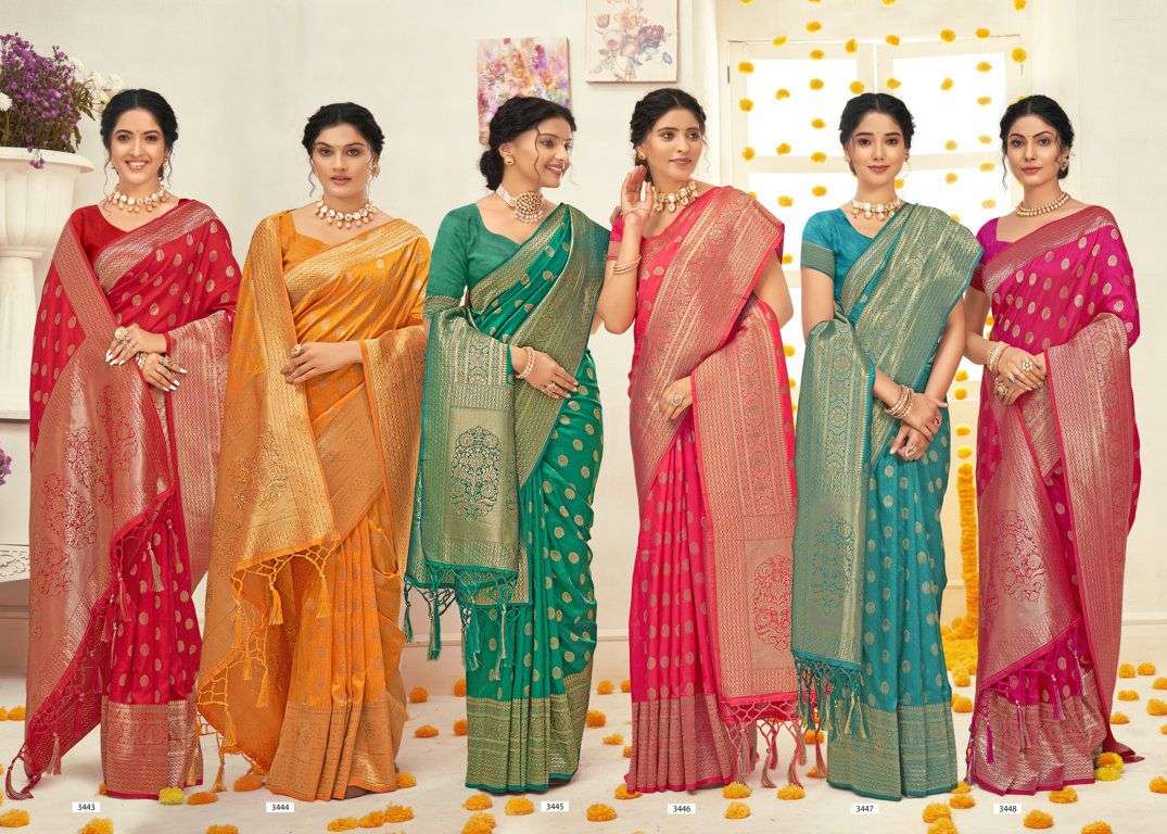 SANGAM RATNAMOTI SILK SAREE CATALOG WHOLESALER 