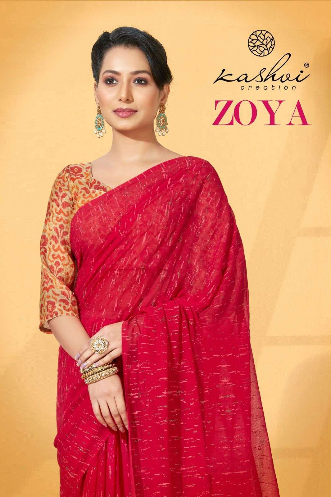 LT KASHVI ZOYA GEORGETTE SAREE WHOLESALE LATEST CATLOGE