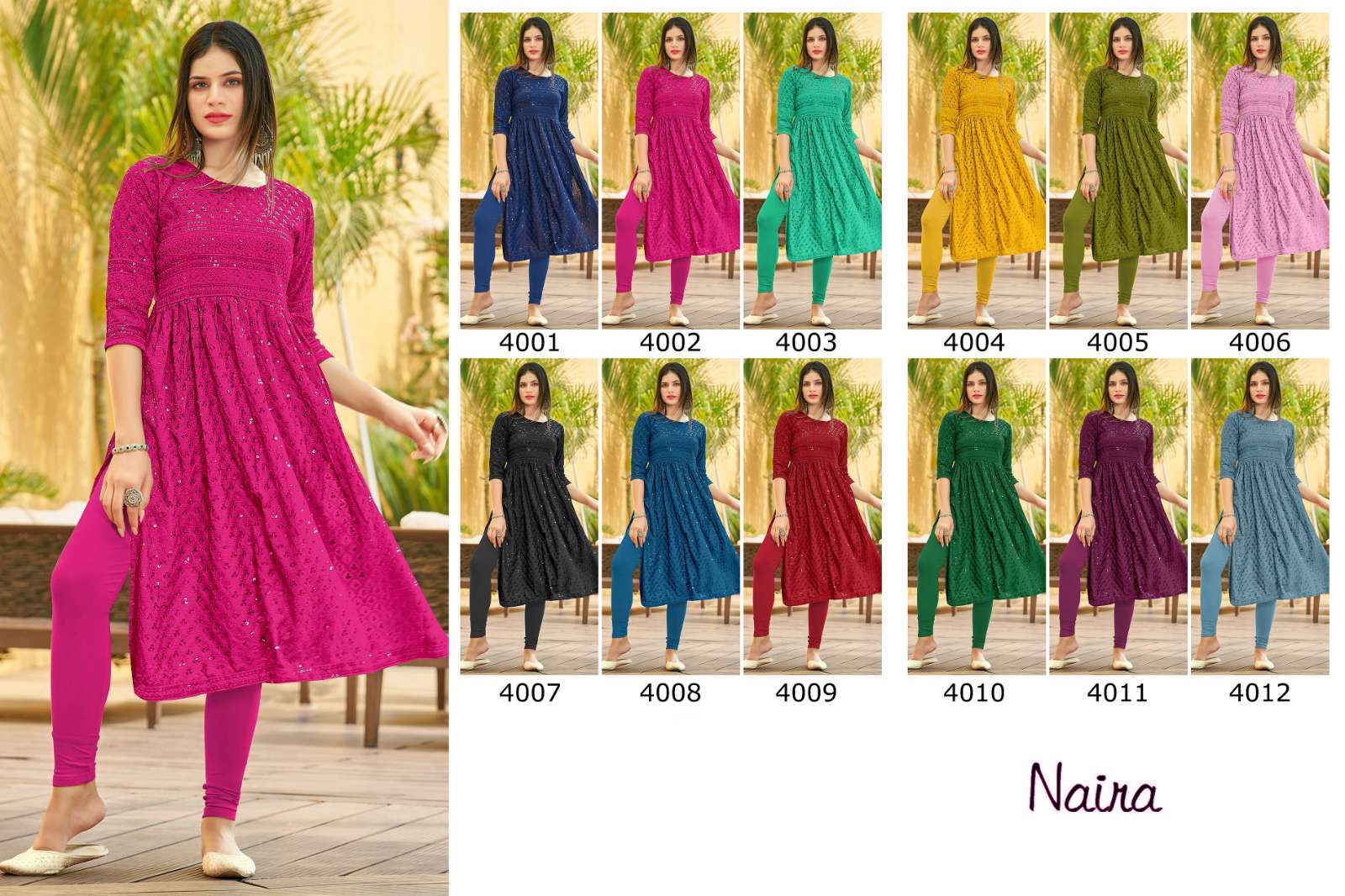 SAMARA NAYRA CUT COMBO KURTI CATALOG SET WHOLESALER