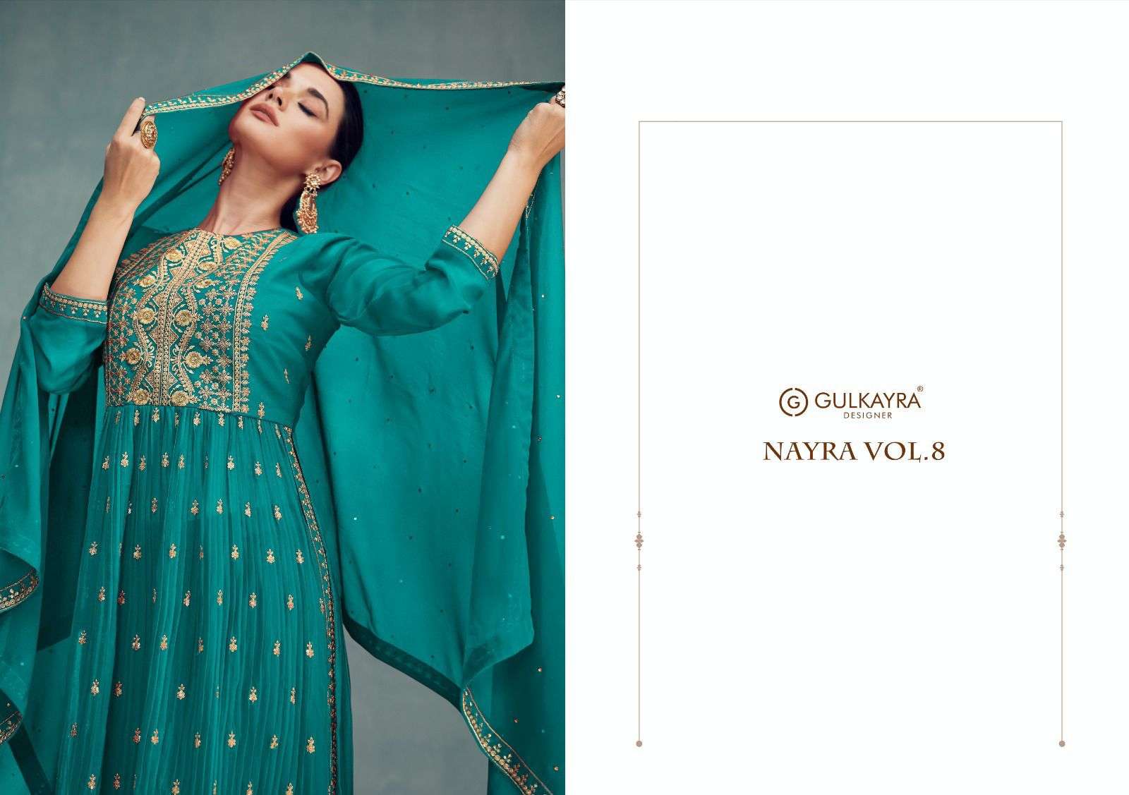 GULKAYRA DESIGNER NAYRA VOL 8 GEORGETTE KURTIS LATEST CATLOGE 