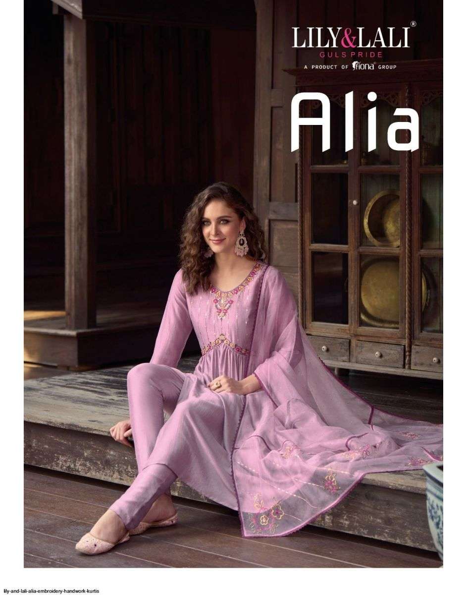 LILY & LALY ALIA SILK  KURTIS PENT WITH DUPATTA LATEST CATLOGE