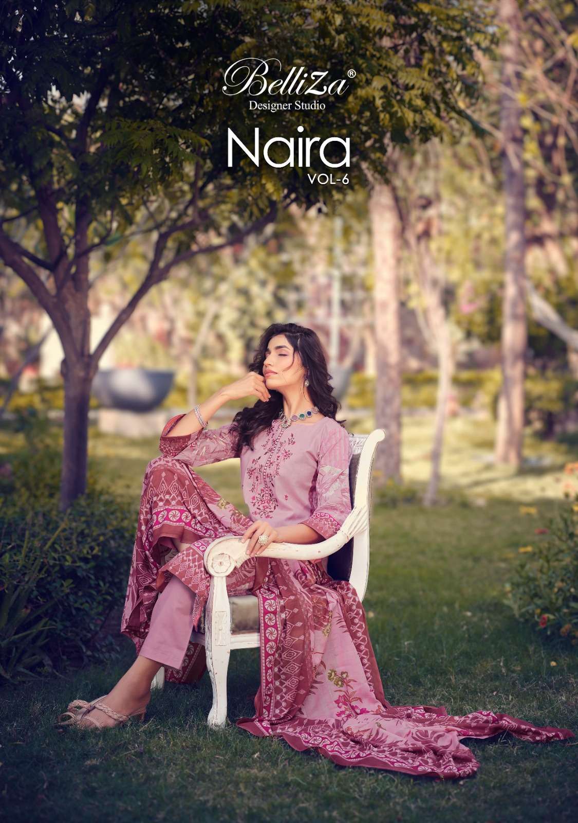 BELIZA DESIGNER NAIRA VOL 6 COTTON SALWAR SUIT WHOLESALE CATLOG