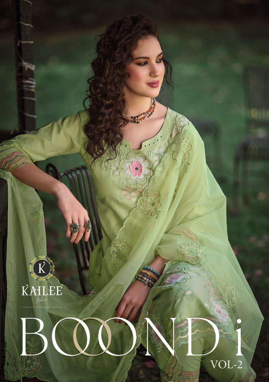 KAILEE FASHION BOONDI VOL 2 COTTON KURTIS PLAZZO WITH DUPATTA LATEST CATLOGE 