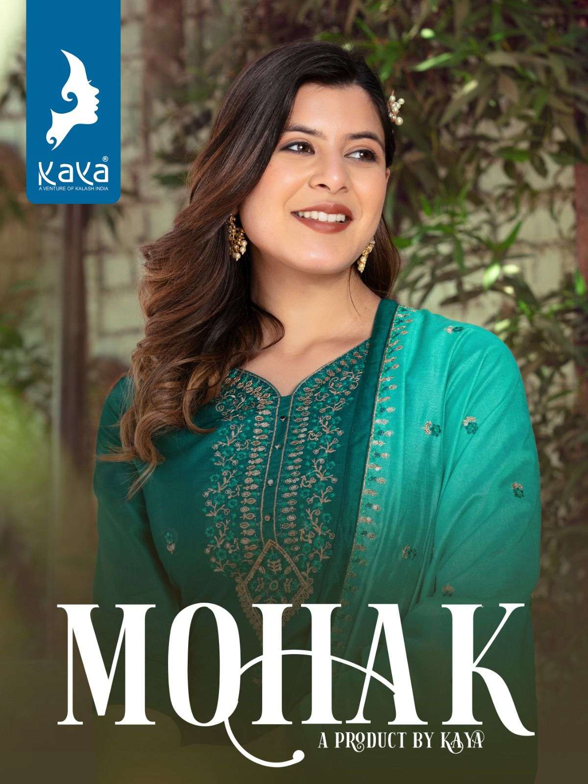 KAYA MOHAK CHANDERI KURTIS PENT WITH DUPATTA LATEST CATLOGE COLLECTION