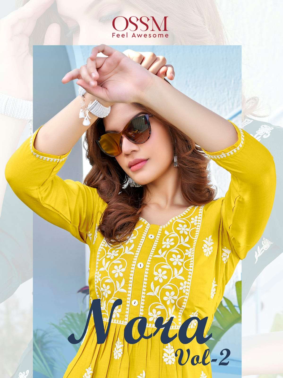 OSSM NORA VOL 2 RAYON FANCY TOP WHOLESALE RATE COLLECTION 