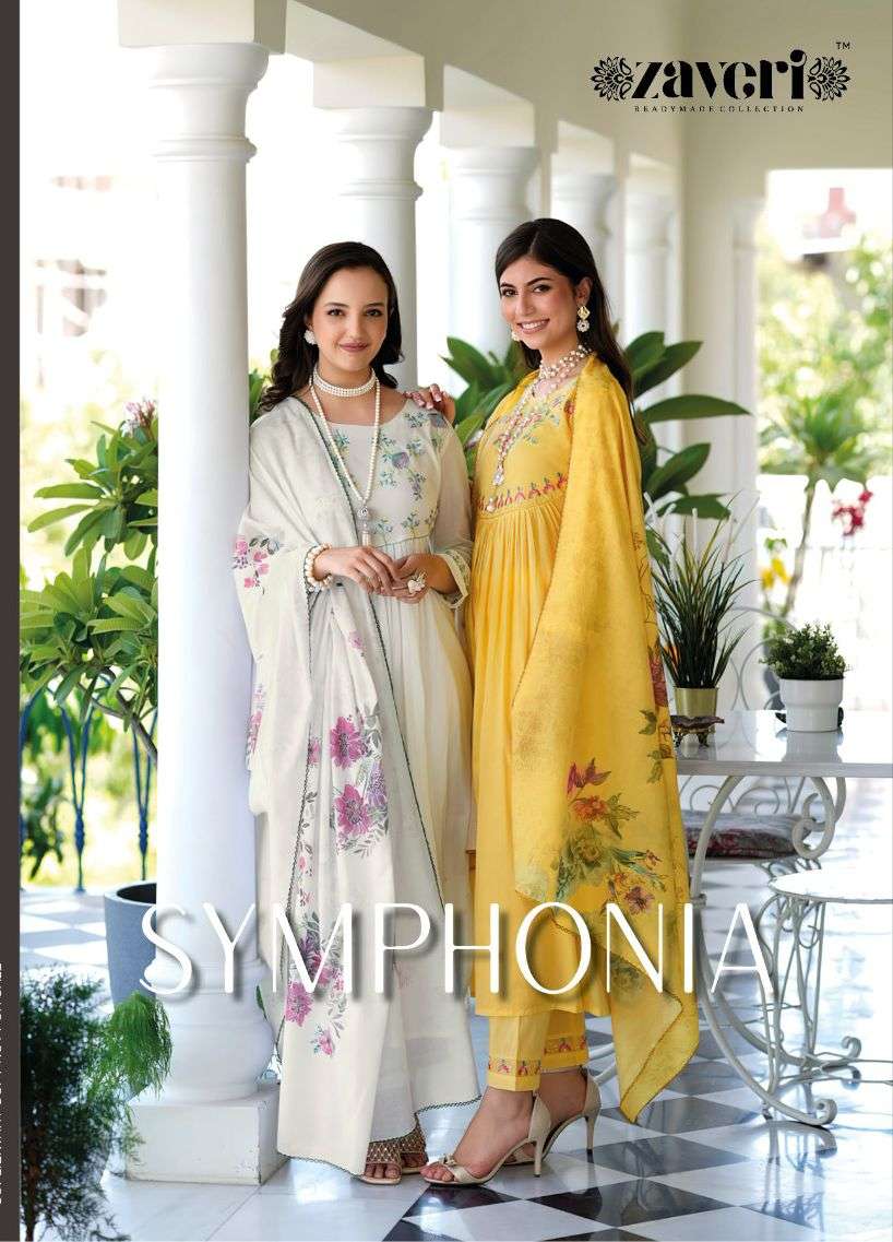 ZAVERI SYMFONIA MAL COTTON READYMADE SUIT LATEST WHOLESALE COLLECTION 