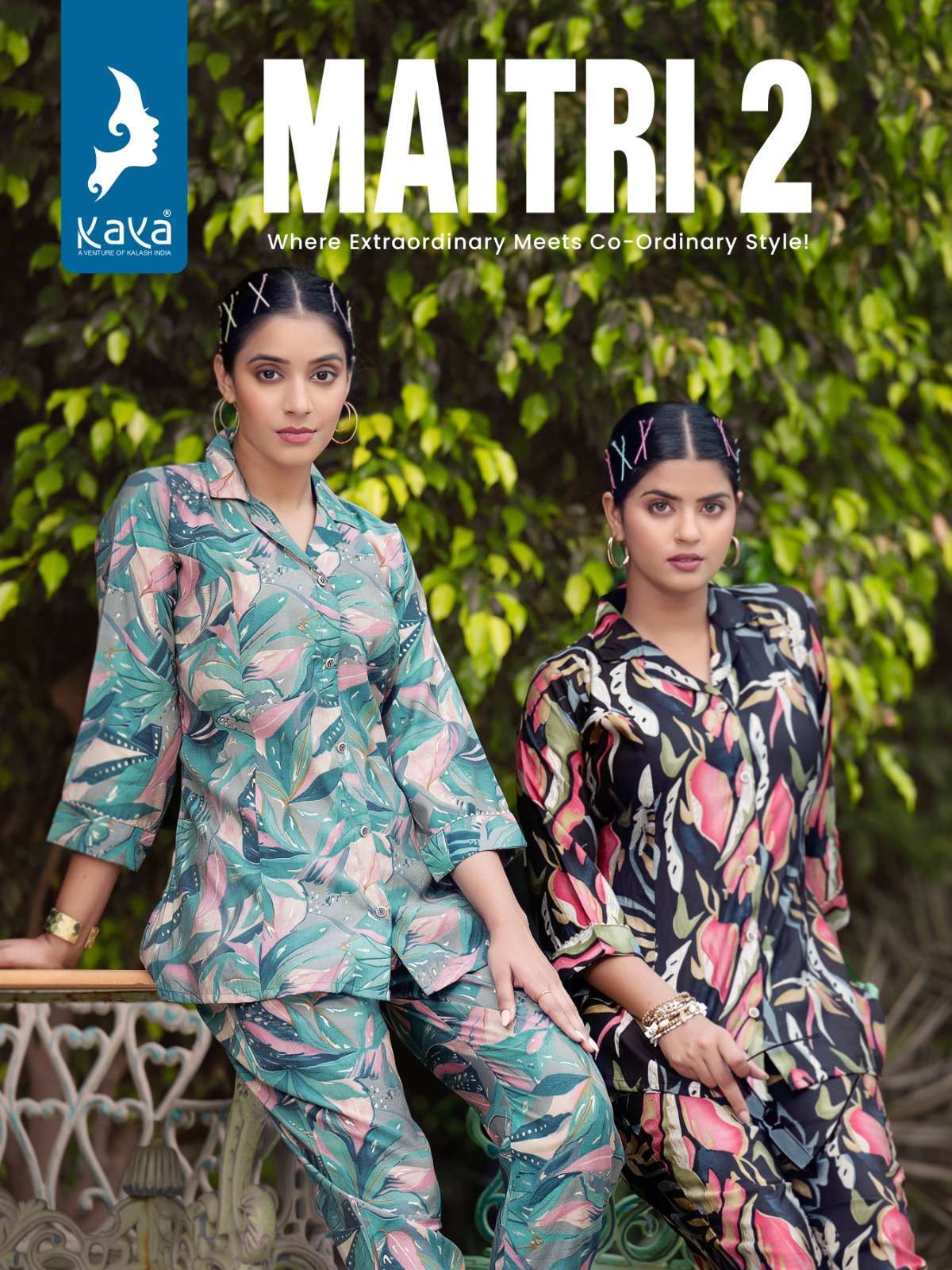 KAYA MAITRI VOL 2 CHANDERI CORD SET LATEST COLLECTION WHOLESALE 