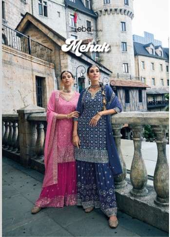 EBA MEHAK GEORGETTE SUIT LATEST COLLECTION WHOLESALE CATLOG