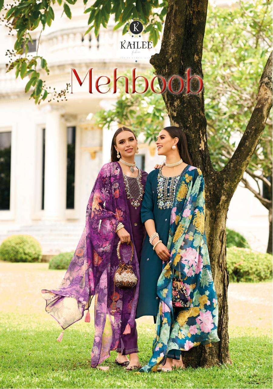 KAILEE MEHBOOB VISCOS READYMADE SUIT LATEST COLLECTION WHOLESALE 