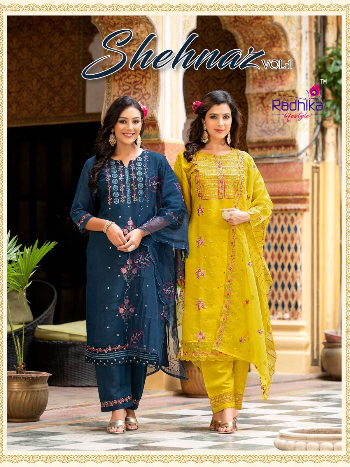 SHEHNAZ VOL 1 BY RADHIKA LIFE STYLE READYMADE SUIT LATEST COLLECTION 