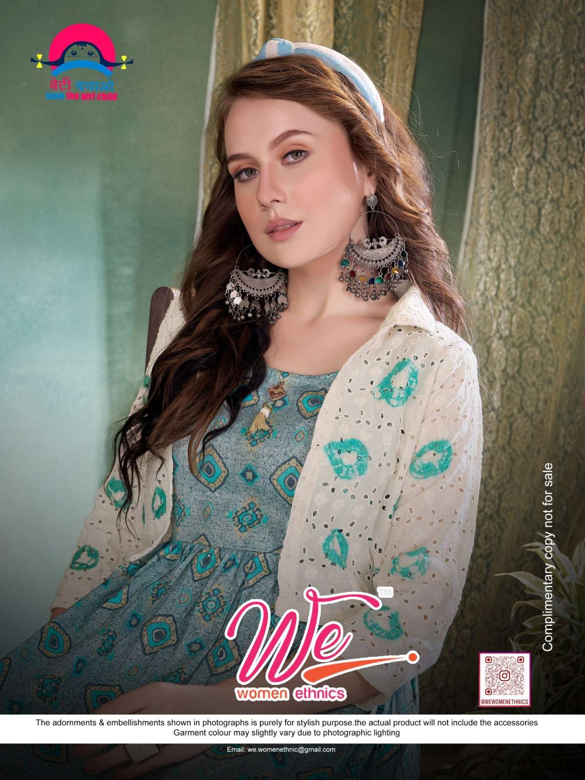 WE HELLO JACKET FENCY KURTIS LATEST COLLECTION WHOLESALE 