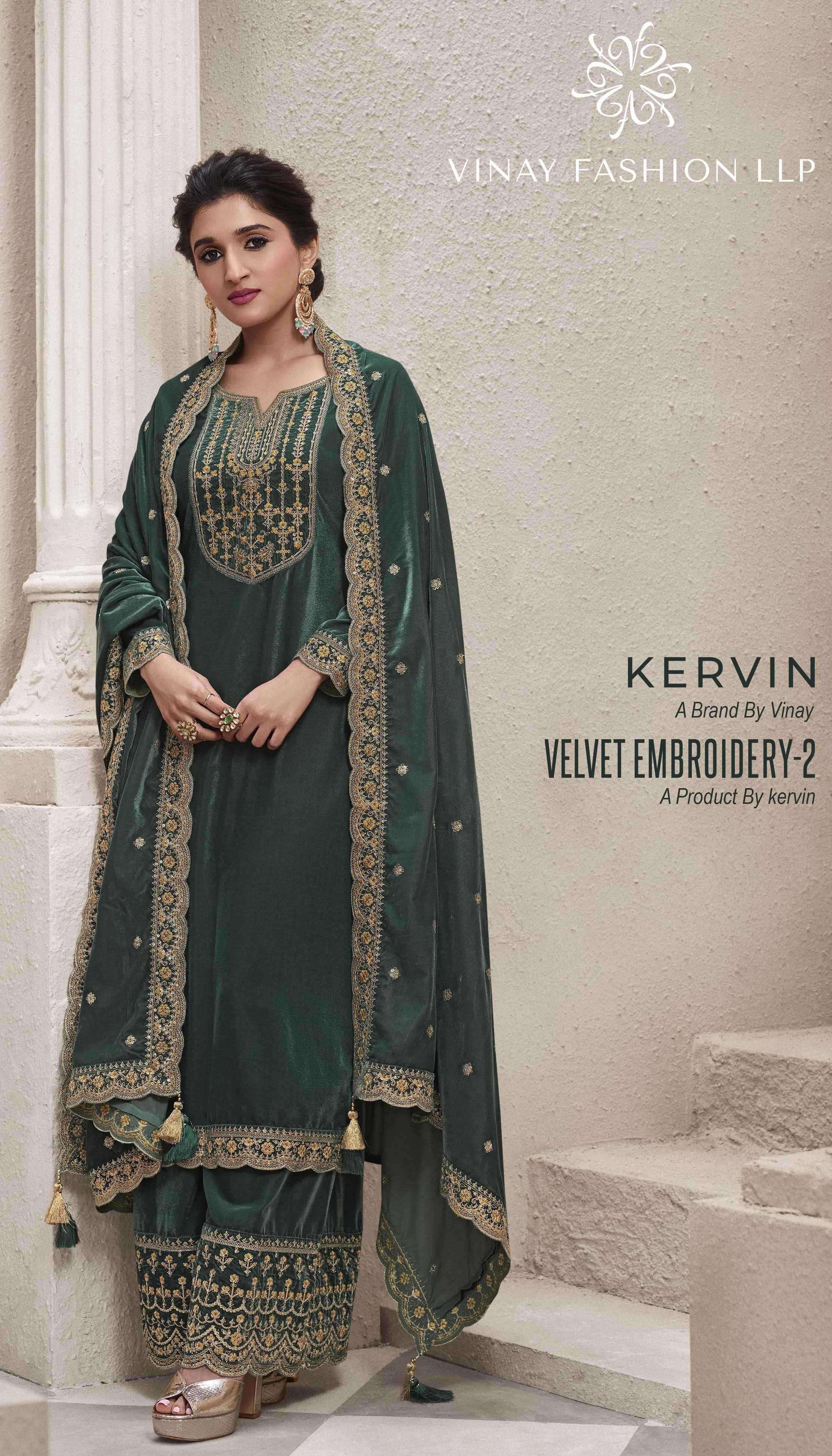 VINAY FASHION KERVIN VELVET VOL 2 WINTER COLLECTION WHOLESALER 