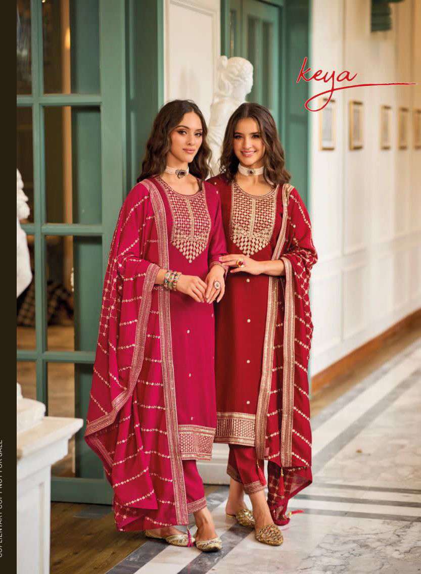 ZAVERI KEYA SILK  READYMADE SUIT LATEST COLLECTION WHOLESALER  