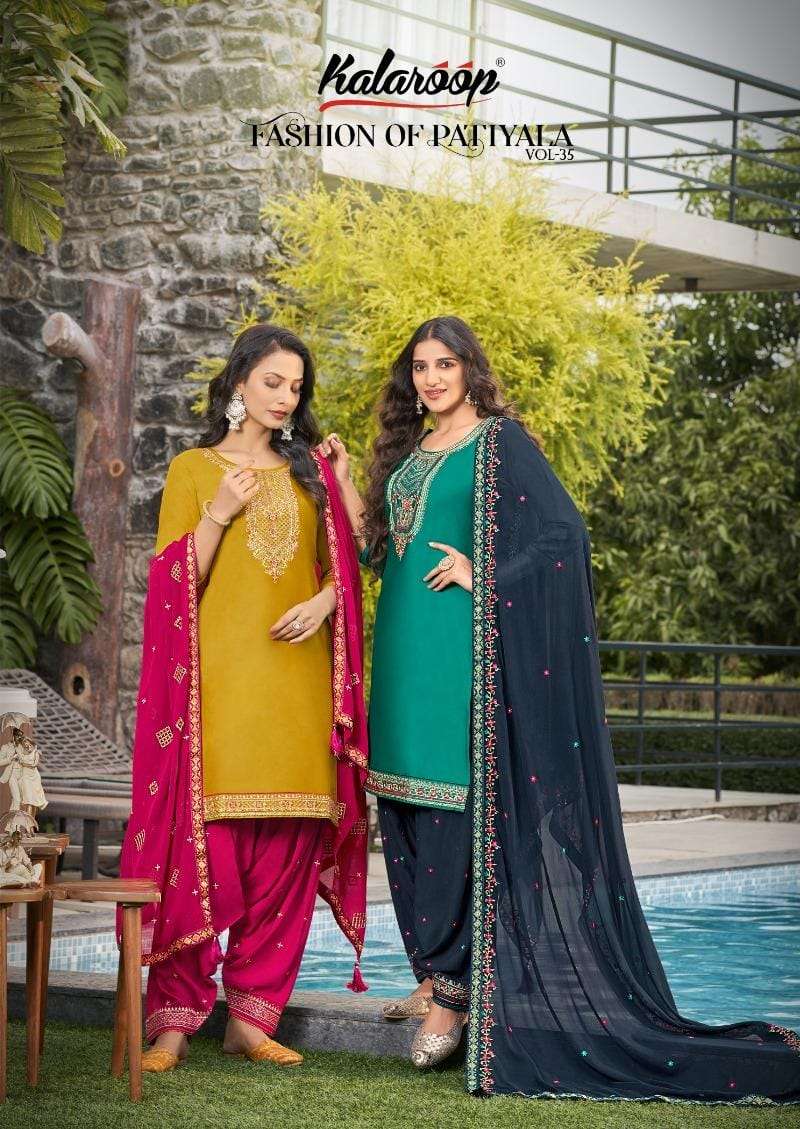 KALAROOP FASHION PATIALA VOL 35 READYMADE PANJABI SUIT COLLECTION 