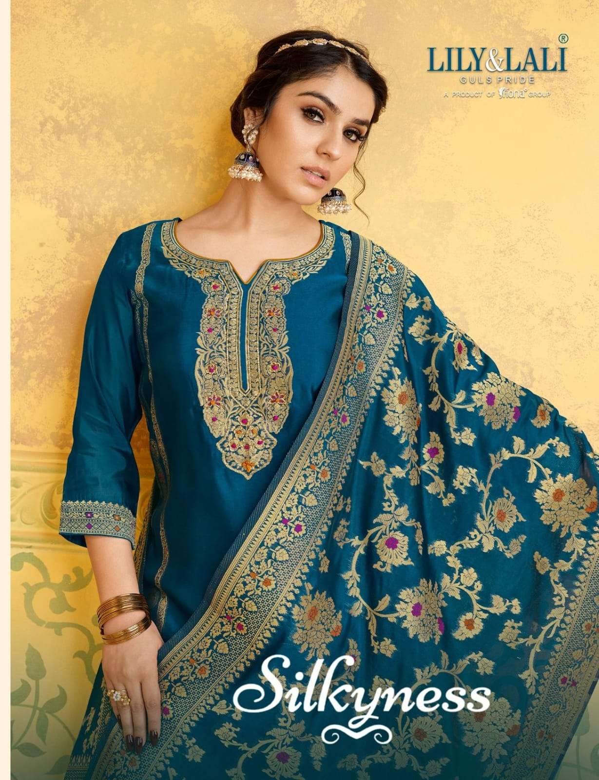 LILY & LALI SILKYNESS JACQUARD SALWAR SUIT LATEST COLLECTION WHOLESALER 