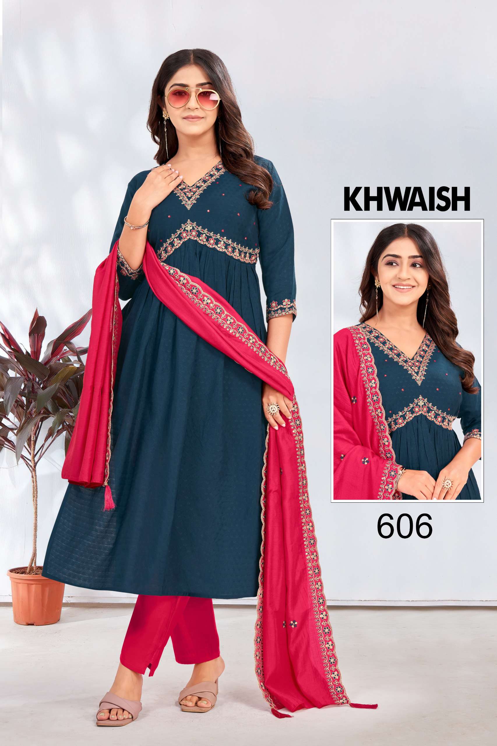 WEFAS TEXTILE KHWAISH ALIA READYMADE SUIT LATEST COLLECTION 