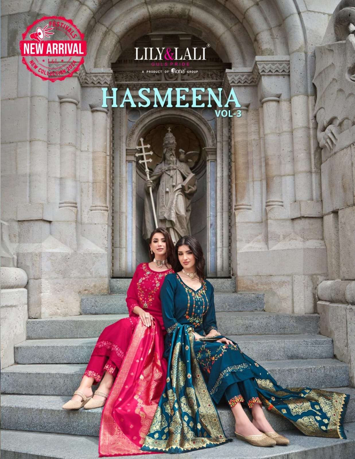 LILY & LALY HASMEENA VOL 3 VISCOS KURTI WHOLESALE COLLECTION 