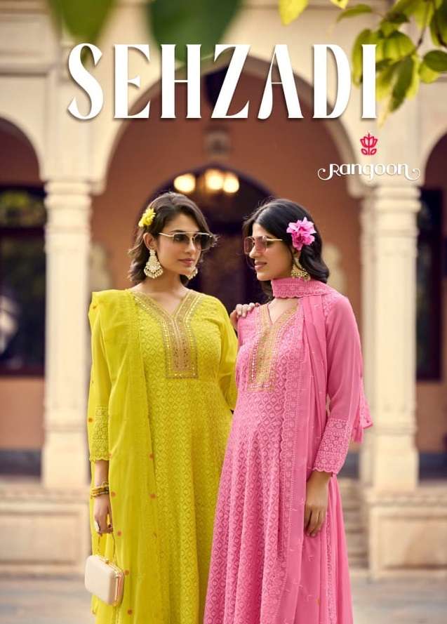 RANGOON SEHZADI ANARKALI KURTI SET WHOLESALE COLLECTION 