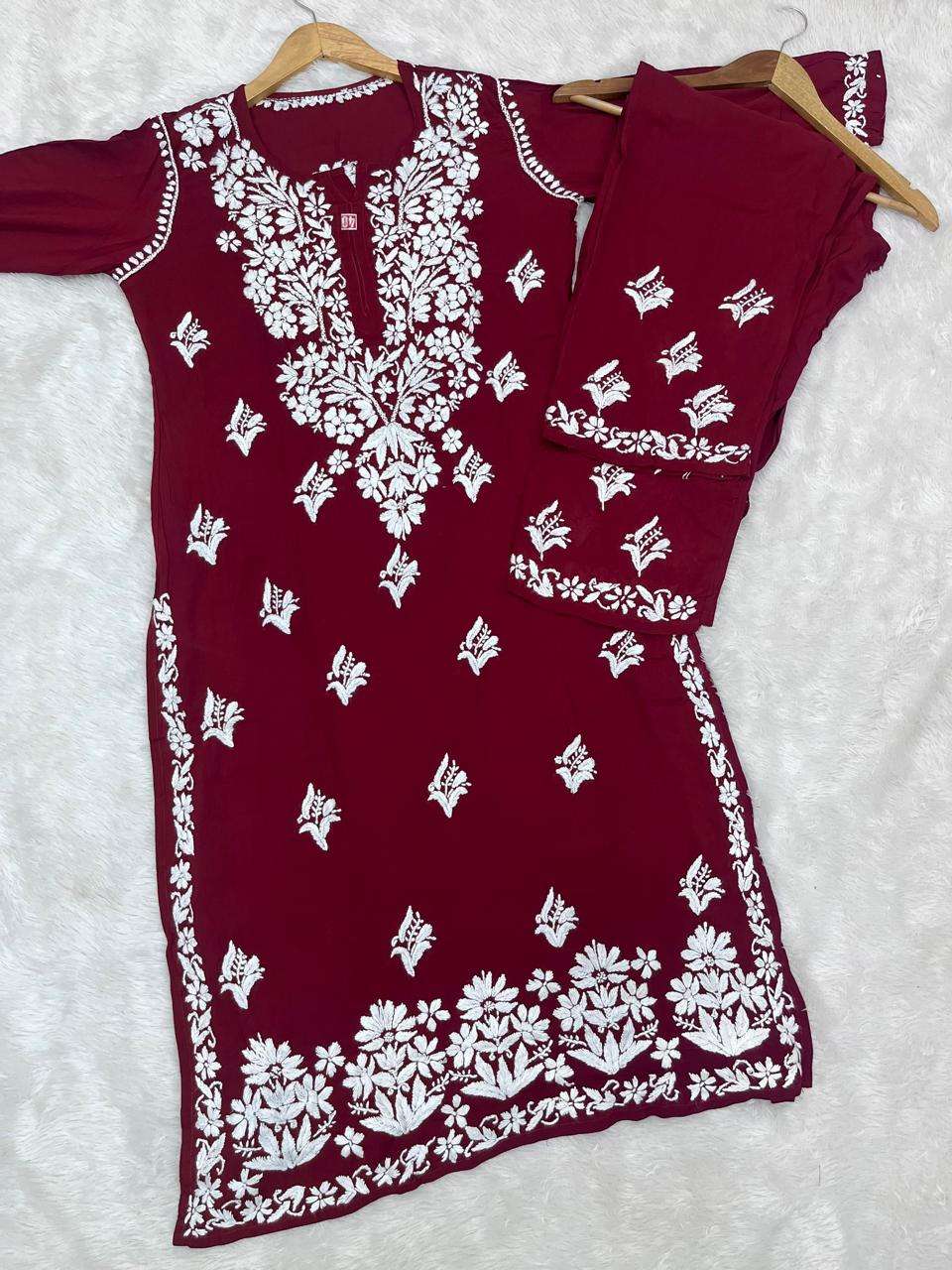 WEFAS TEXTILE ORIGINAL CHIKANKARI KURTI WHOLESALE EXPORTER