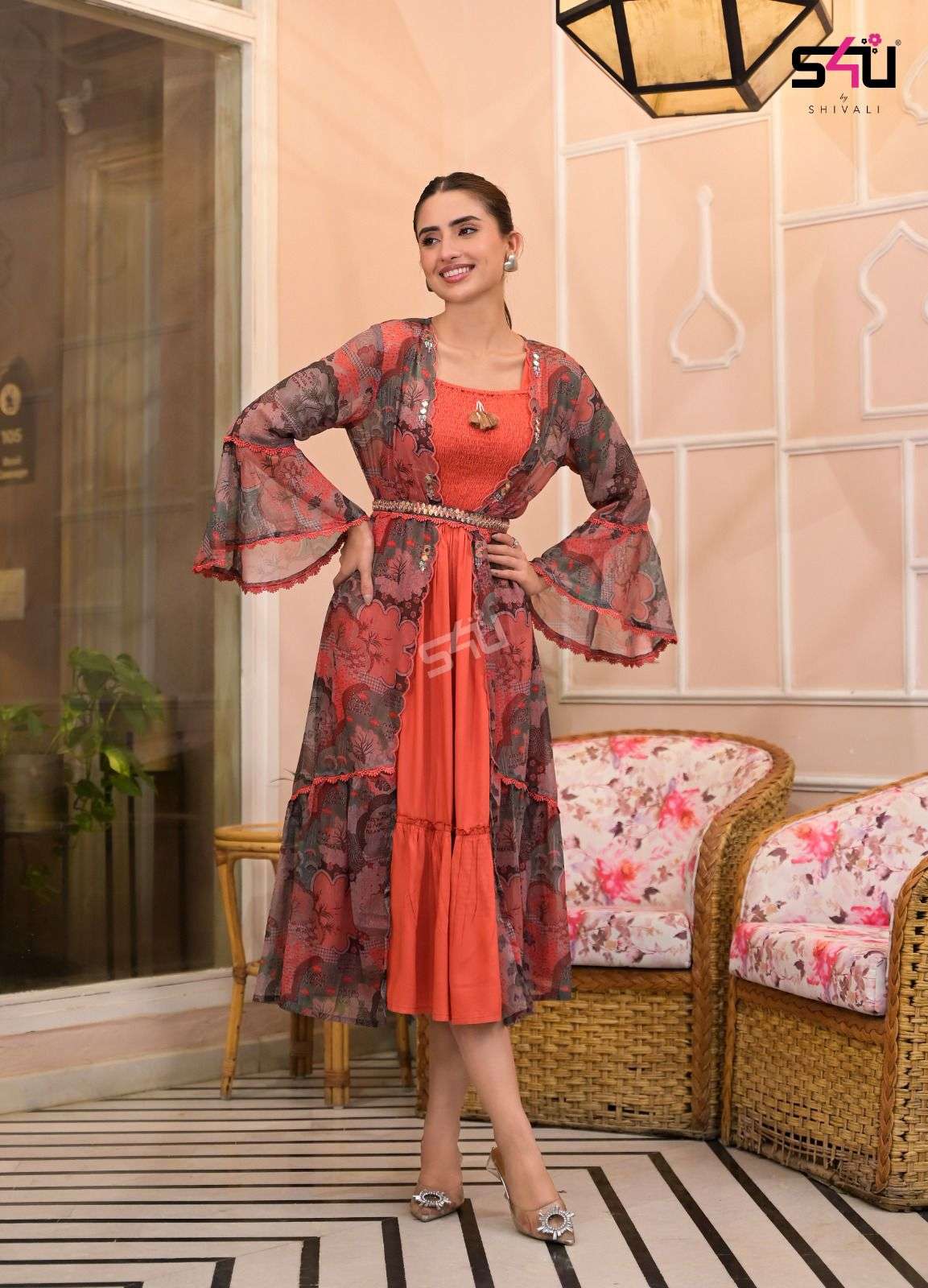 S4U HELLO JACKET FANCY KURTIS WHOLESALE COLLECTION 