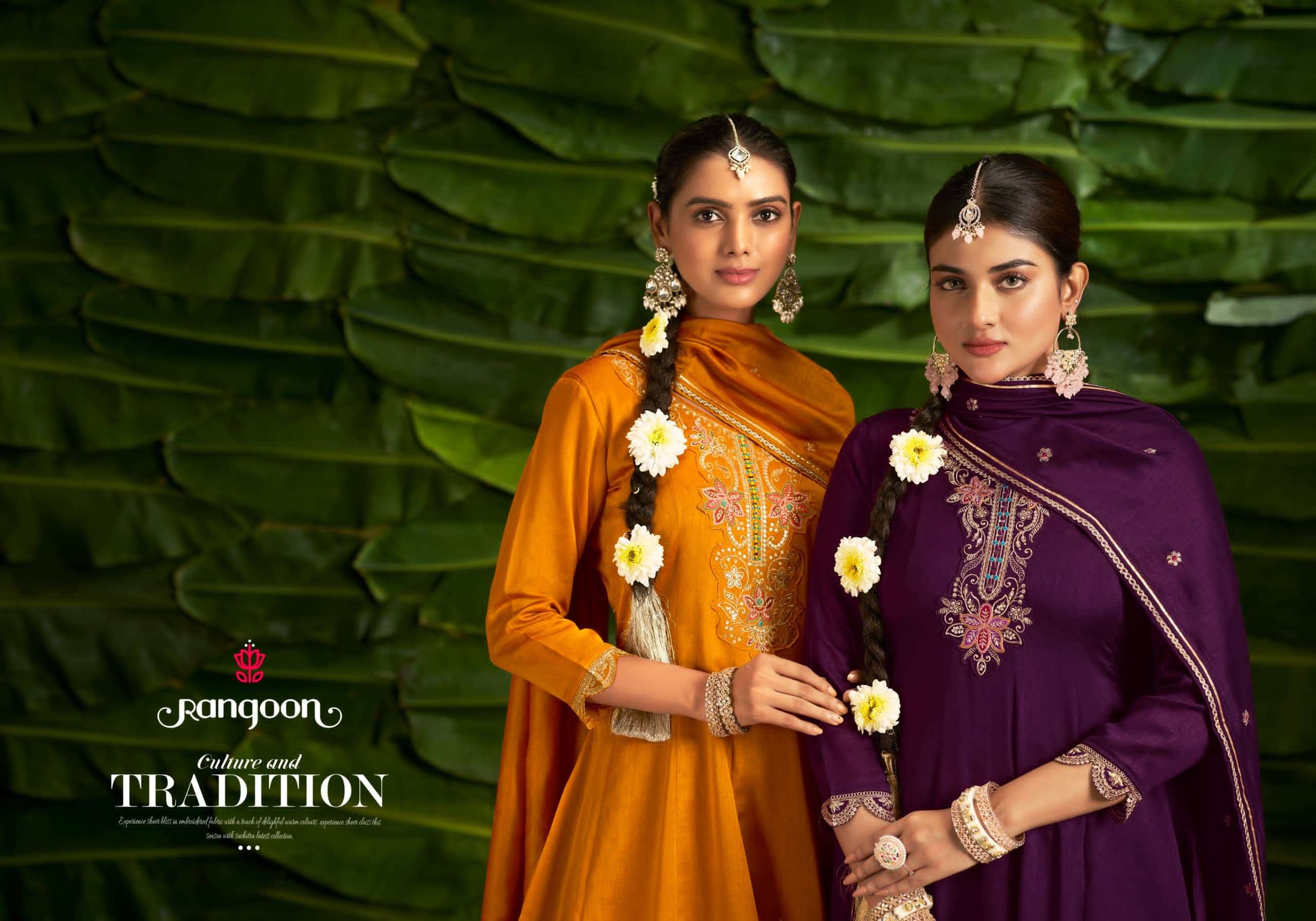 RANGOON SUVARNA SILK READYMADE SUIT WHOLESALE COLLECTION 