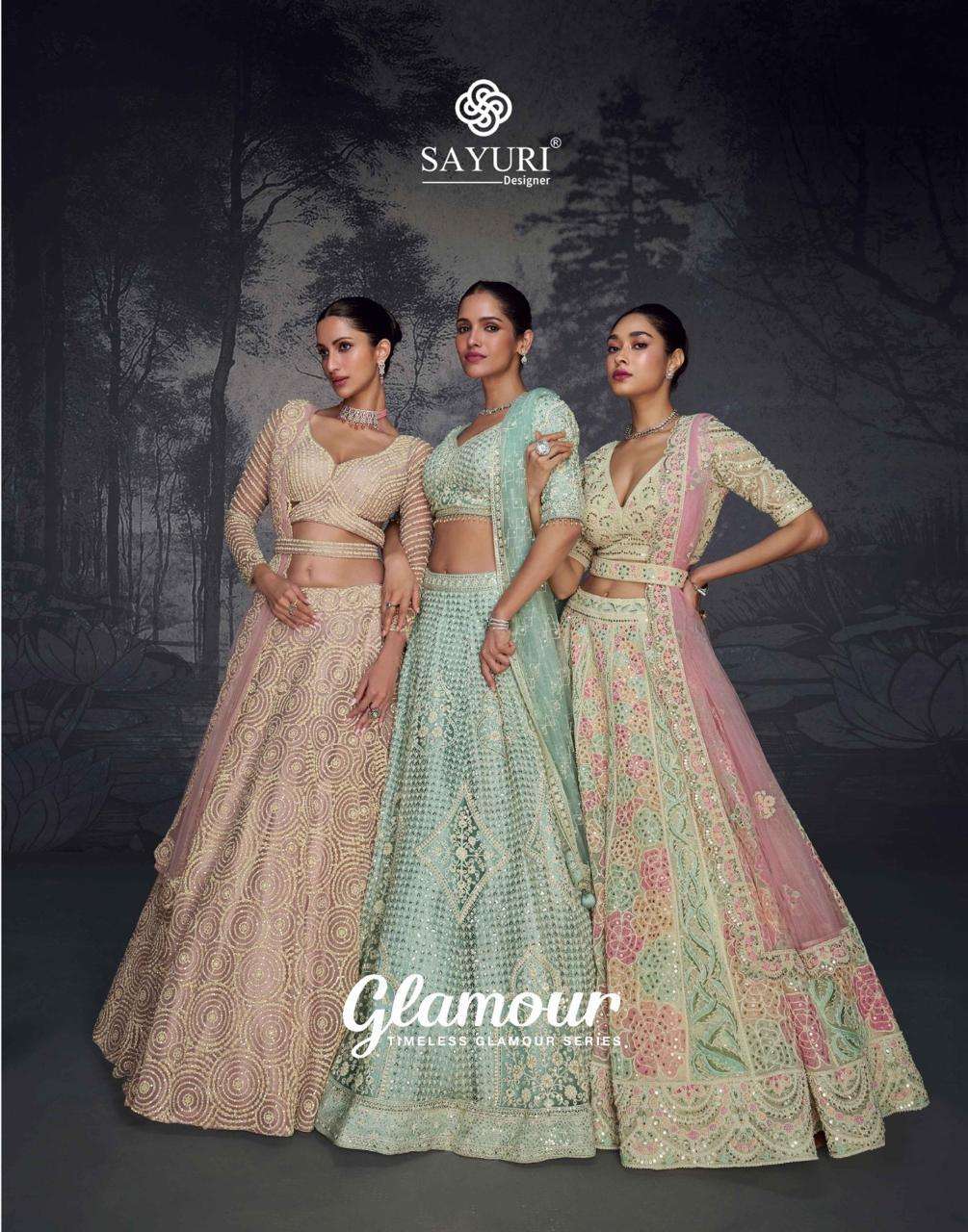 SAYURI GLAMOUR PARTYWEAR LEHENGHA CHOLI WHOLESALE 