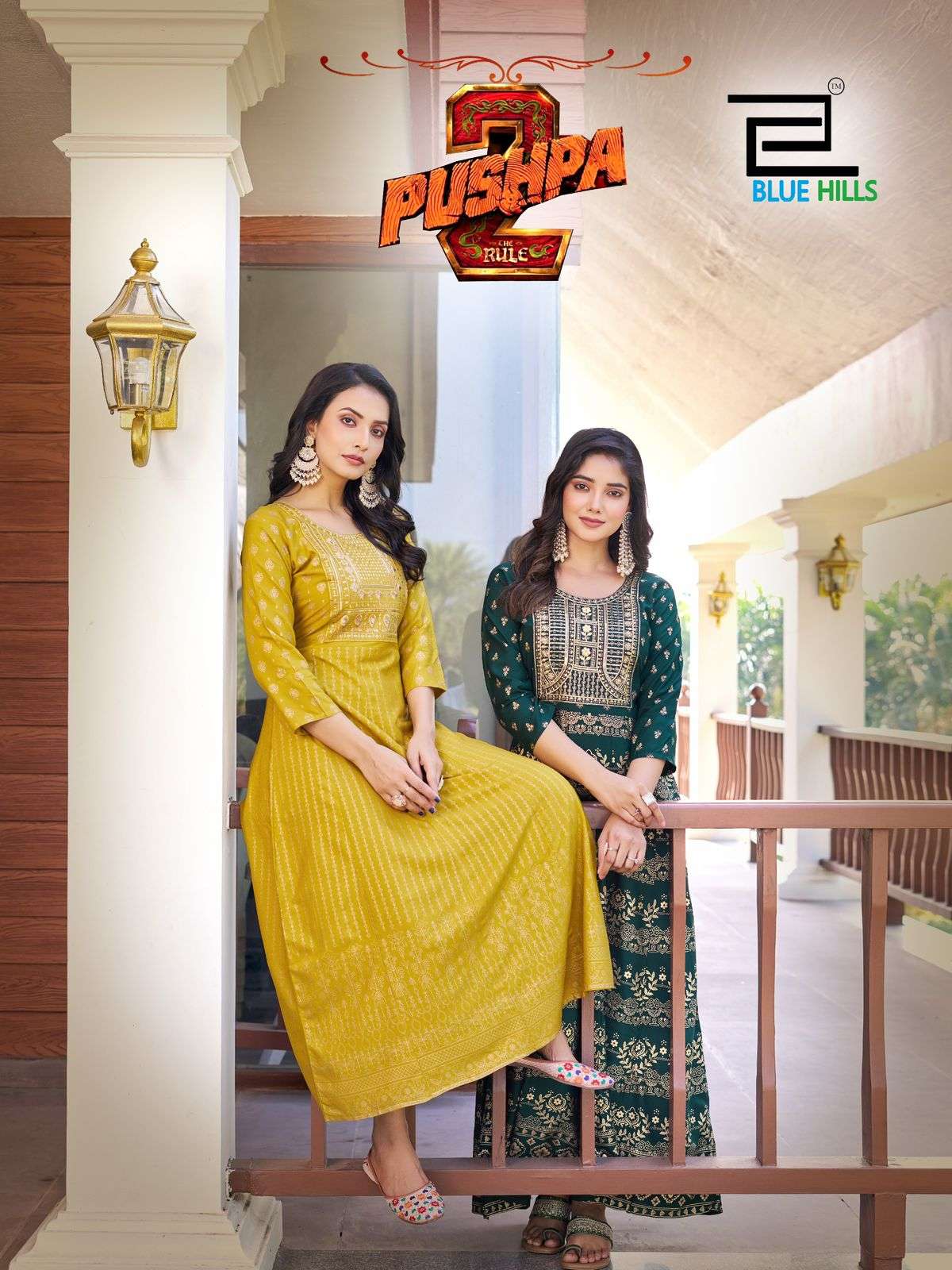 BLUE HILLS PUSHPA 2 RAYON GOWN WHOLESALE COLLECTION 